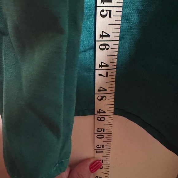 Emery Rose Green Dress Short Sleeve Long Dress Sz XL - Picture 11 of 11